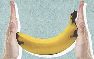 Ang gidak-on sa penis alang sa panig-ingnan sa usa ka saging